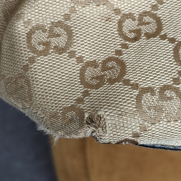 Gucci Web Handle Canvas Tote Pink/Blue - Picture 14 of 15